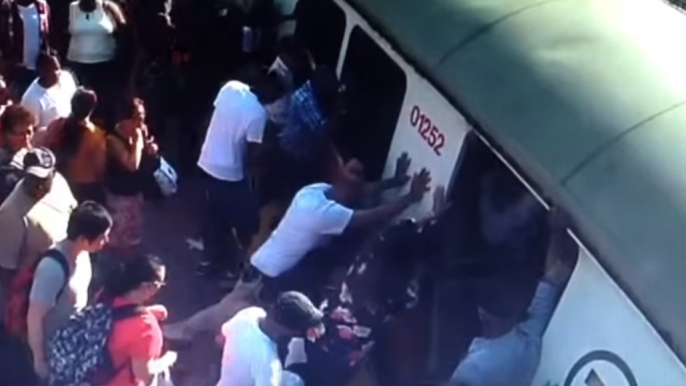 Commuters Help Lift Train Off Woman's Leg After It Becomes Trapped at Boston Station