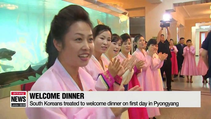 North Korea hosts welcoming dinner for South Korean officials, basketball players