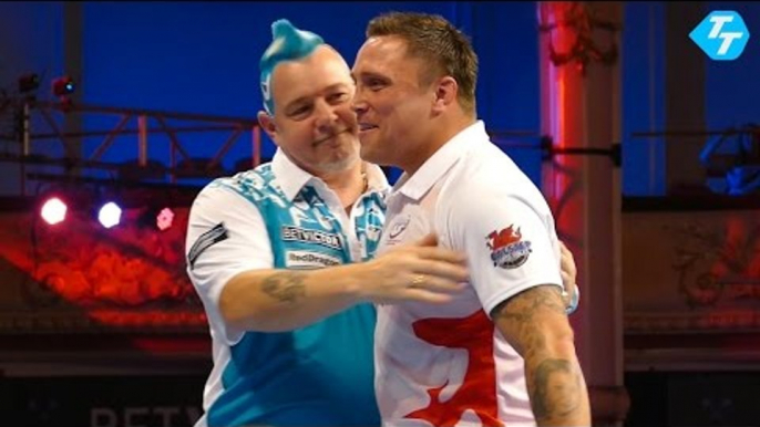 Peter Wright cruises into the WorldMatchplay Darts semi-finals with a 16-7 win over Gerwyn Price.