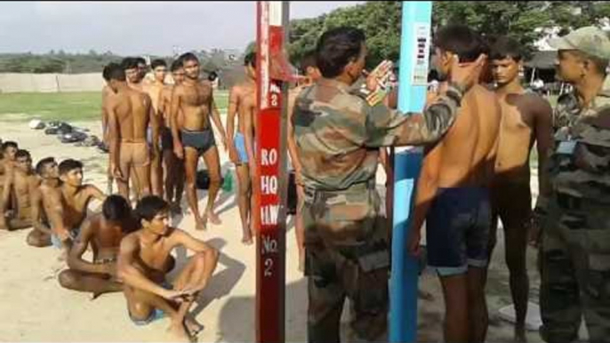 sprinting for Army Recruiting candidates from Gonda In Kanpur