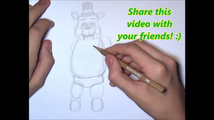 How To Draw Freddy (Toy) from Five Nights At Freddys 2 ✎ YouCanDrawIt ツ 1080p HD FNAF