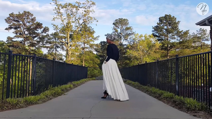 Nadira037 | DIY | High Low Maxi Circle Skirt Tutorial