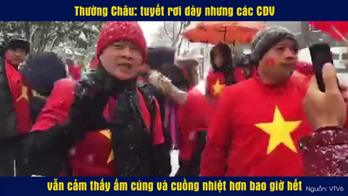 Thường Châu: tuyết rơi dày nhưng các CĐV vẫn cảm thấy ấm cúng và cuồng nhiệt hơn bao giờ hết