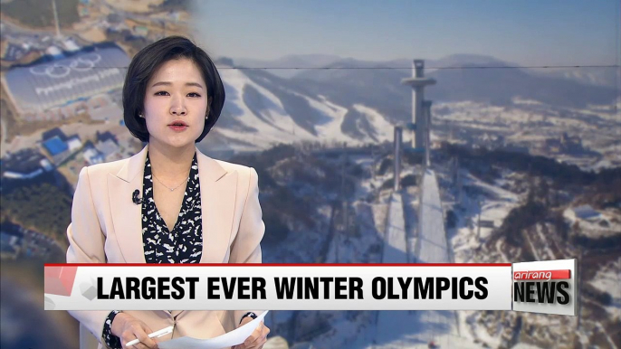 PyeongChang Winter Olympics certain to be largest Winter Games in history