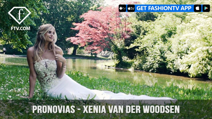 Xenia van der Woodsen Pronovias Glowing in Ralisa Bridal Gown | FashionTV | FTV