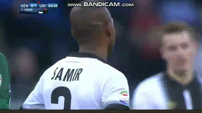 Samir Red Card HD - Genoa 0-1 Udinese 28.01.2018