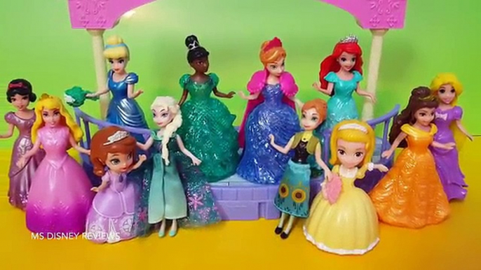 PLAY DOH Sparkle dresses Disney Princess Magiclip dolls Elsa Anna Glitter Glider Ariel dress