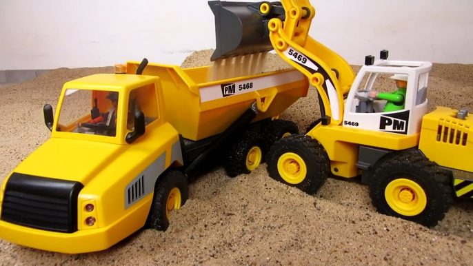 Bagger Kinderfilm deutsch: BRUDER + PLAYMOBIL Bagger Baustelle | Bagger Kinderfilm deutsch