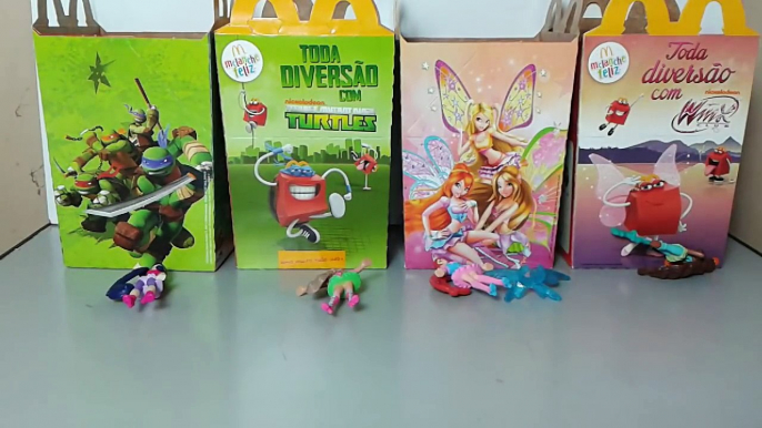 WinX Club e Tartarugas Ninjas Mc Lanche Feliz Out new