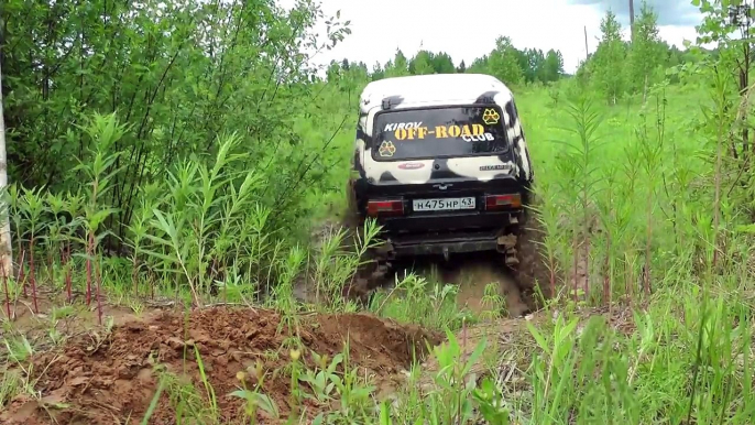 Нива монстр и прокаченные УАЗ ики.. ( jeep, mud,off-raod,mudding 4x4 )