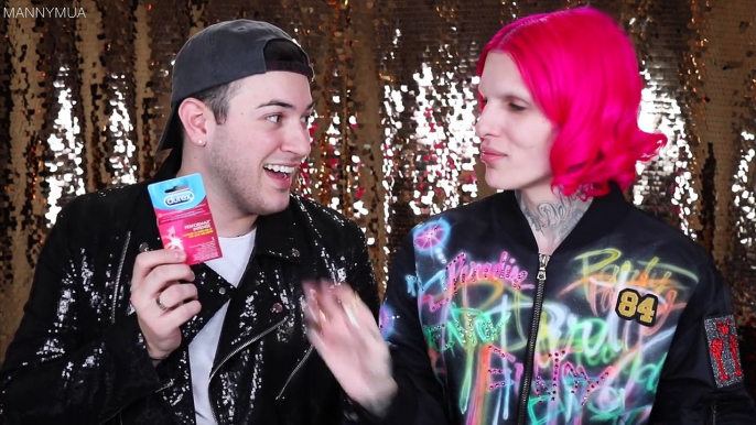 APPLYING MAKEUP WITH A CONDOM! Feat. JEFFREE STAR!