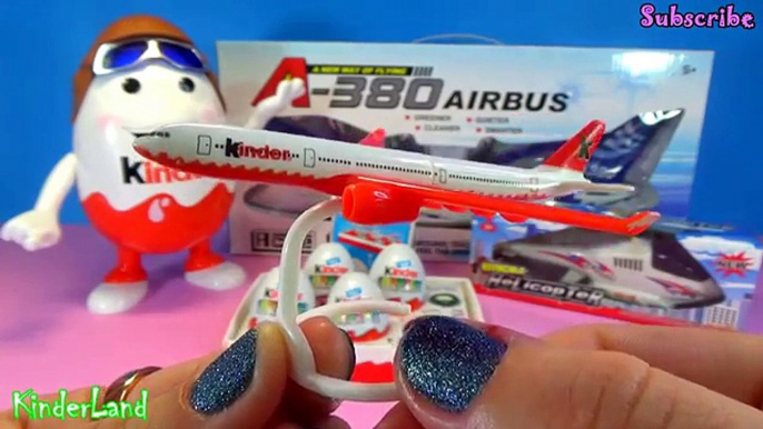 Kinder eggs planes Airbus A-330 Lufthansa Aisan Airlines Turkish Airlines Helicopter Airbus A380