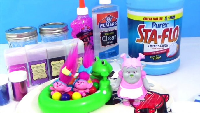 D.I.Y. DREAMWORKS TROLLS MOVIE Baby Poppy Branch Bridget, Do It Yourself Glue SLIME RECIPE Putty