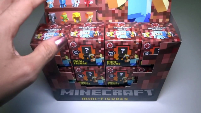 Opening Minecraft Series 3 BLIND BOXES Complete Netherrack Series