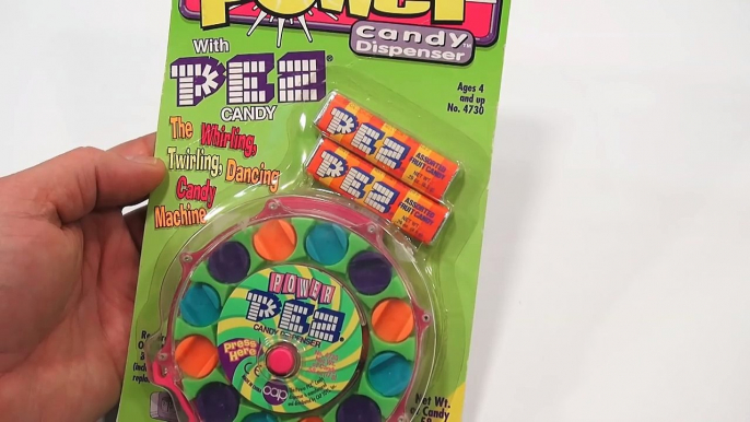 Motorized Power PEZ Dispenser & Sour PEZ Candy, Spinalicous!