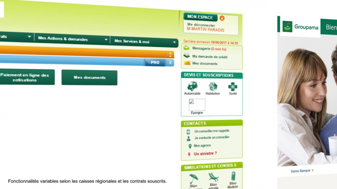 Espace Client Groupama.fr - Consulter un contrat Habitation