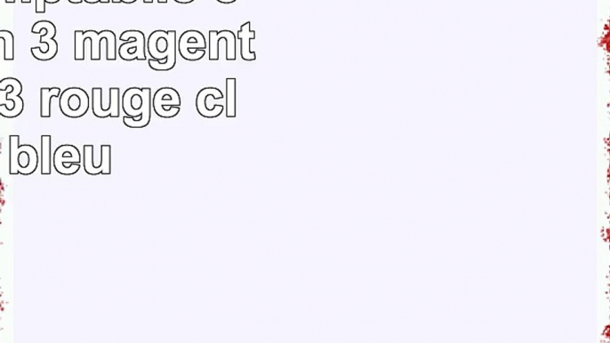 Start  20 cartouches dencre comptabile  5 noir 3 cyan 3 magenta 3 jaune 3 rouge clair 3