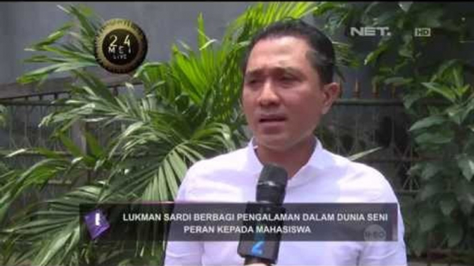 Lukman Sardi berbagi pengalaman di dunia seni peran kepada mahasiswa