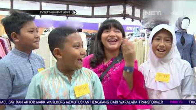 Amel Carla Ajak Anak Yatim Belanja Baju Lebaran