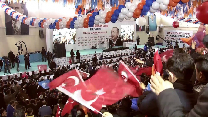 Cumhurbaşkanı Erdoğan: '2019 seçimlerinde Bitlis'ten 7 de 7 haberi bekliyorum' - BİTLİS