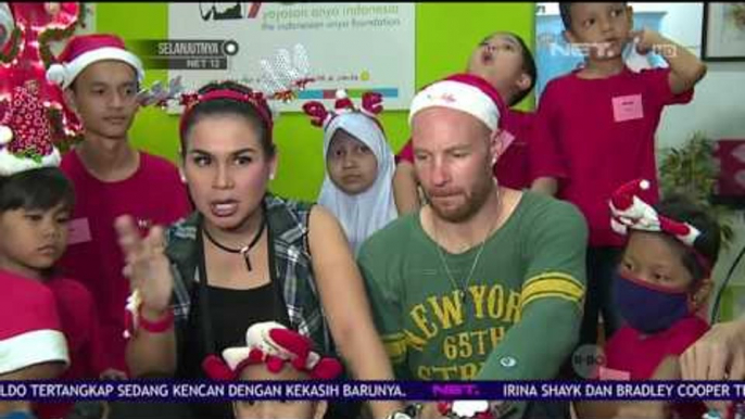 Melaney Ricardo dan Tyson Rayakan Natal Bersama Anak Anak Pengidap Kanker