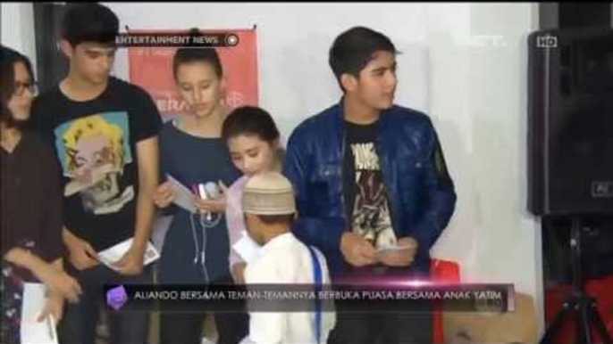 Aliando Buka Puasa Bareng Anak Yatim