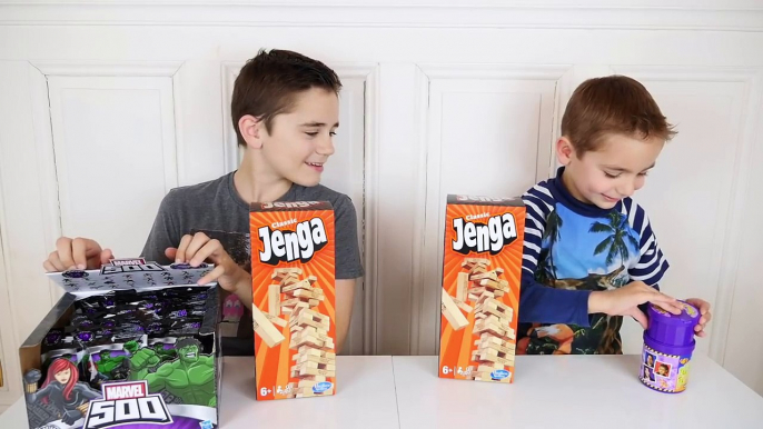 JENGA CHALLENGE GÉANT !!! Surprises ou Jelly Belly ?