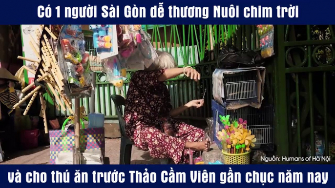 Có 1 người Sài Gòn dễ thương Nuôi chim trời và cho thú ăn trước Thảo Cầm Viên gần chục năm nay