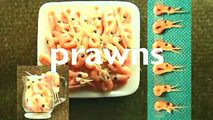 Making Prawns In Polymer Clay - Angie Scarr Meat and Fish Video