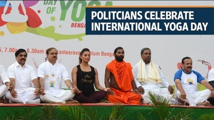 International Yoga Day: When political leaders twist and turn