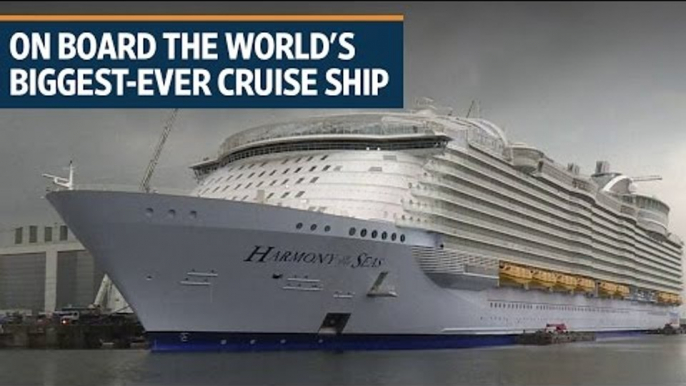 On board the world's biggest-ever cruise ship