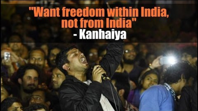 Want freedom within India, not from India: Kanhaiya