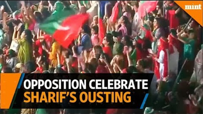 Pakistan opposition celebrates PM Sharif's ousting