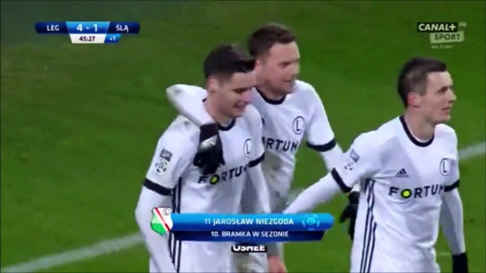 4-1 Jarosław Niezgoda Goal Poland  Ekstraklasa - 16.02.2018 Legia Warszawa 4-1 Slask Wroclaw