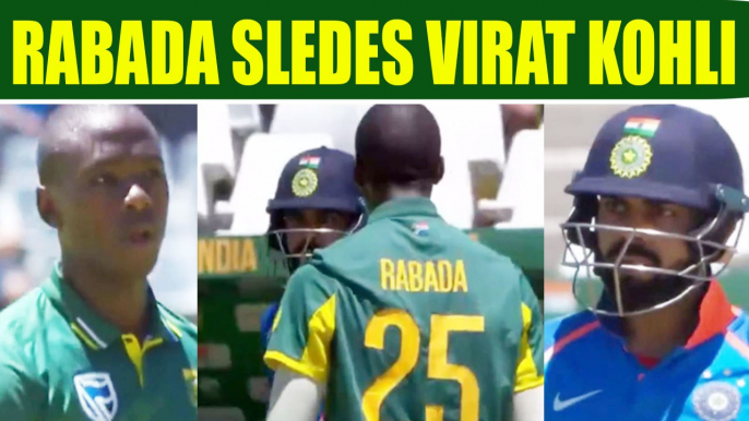 India vs South Africa 3rd ODI : Rabada sledges Virat Kohli after not out decision | Oneindia News