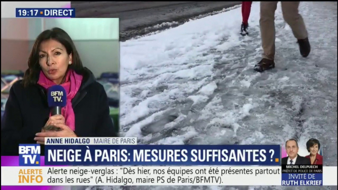 Neige: "On va être confrontés de plus en plus à des événements exceptionnels", dit la maire de Paris