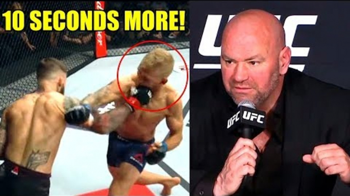 10 seconds more and Cody Garbrandt could have finished TJ Dillashaw in RD 1,Dana on Rose vs Joanna