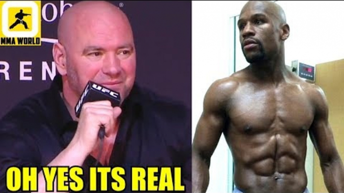 Dana White reveals Floyd Mayweather is in serious discussions for UFC deal,Rogan on Floyd