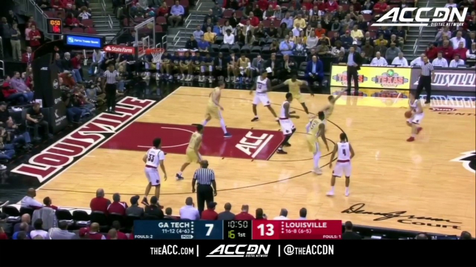 Georgia Tech vs. Louisville Basketball Highlights (2017-18)