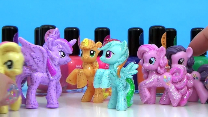 MY LITTLE PONY Fluttershy, Pinkie Pie, Rarity, Twilight Sparkle Color Changing NAIL POLISH DIY Toys