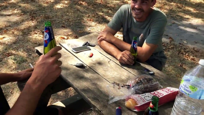 TOP AGRESSION sortie avec le COUPLE DEUS !!!!!! dans une vigne ça a péter detection metaux