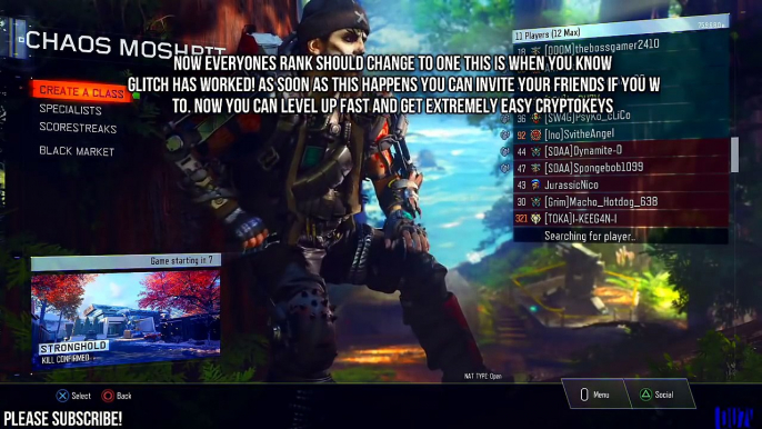 Black Ops 3 'Unlimited XP Lobby Glitch' How To Host "Unlimited XP" SOLO "COD BO3"