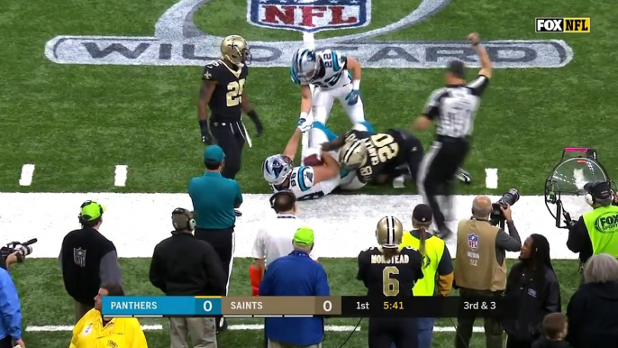 Greg Olsen's 8 Grabs for 107 Yards & 1 TD! | Panthers vs. Saints | Wild Card Player HLs