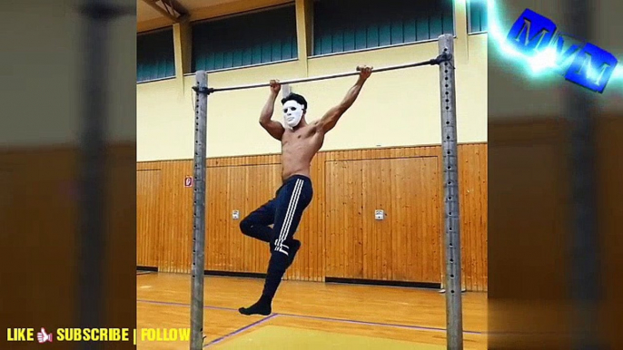 HOT SEXY BOLD  FULL MATURED  FLYING KORASH KABIR - CALISTHENICS WORKOUT OF A MASK MAN