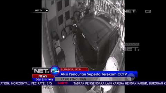 Aksi Pencurian Spesialis Sepeda Terekam CCTV - NET 24