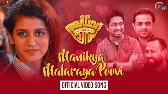 Oru Adaar Love  Manikya Malaraya Poovi Song Video Vineeth Sreenivasan, Shaan Rahman, Omar Lulu HD