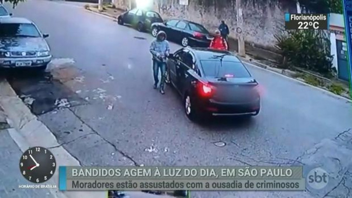 Cinco carros foram roubados por dia em bairros de SP no ano passado