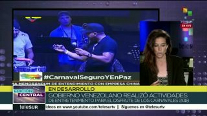 Gob. venezolano garantiza celebración de carnavales seguros y en paz