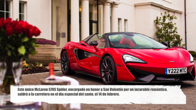 McLaren 570S Spider está listo en rojo para el verdadero romance en San Valentín