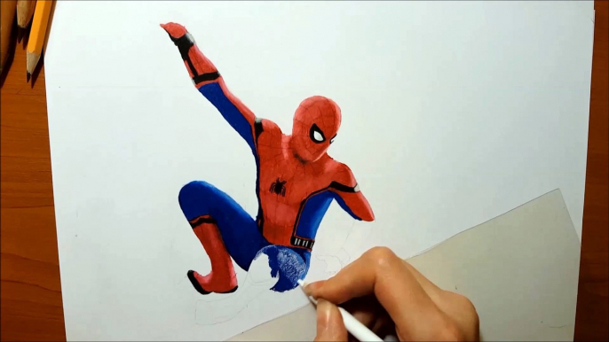 3D Drawing of Spider-Man Homecoming